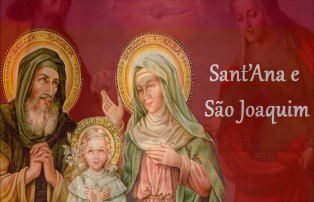São Joaquim e Sant'Ana, os pais de Maria, a mãe de Jesus