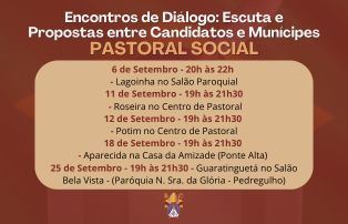 Arquidiocese de Aparecida promove diálogos com candidatos a prefeito em cinco municípios